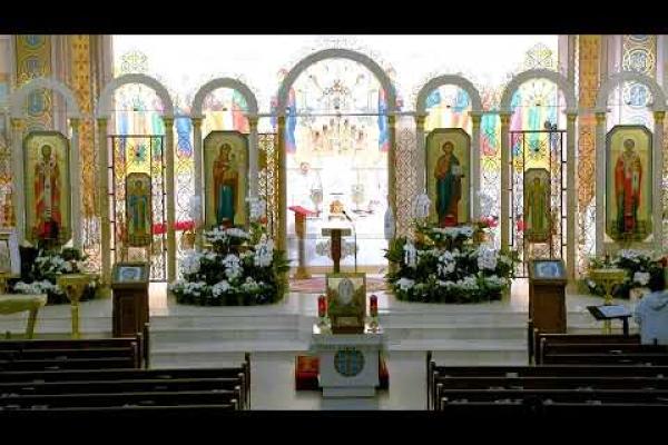 Divine Liturgy. Служба Божа. Св. Мартина Іспов., папи Рим. Свв. мчч.: Антонія, Івана і Євстатія
